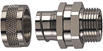 Swivel external thread brass connector